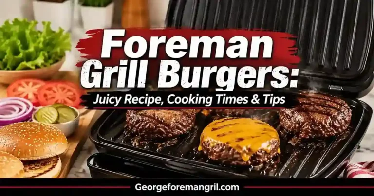 George Foreman Grill Burgers
