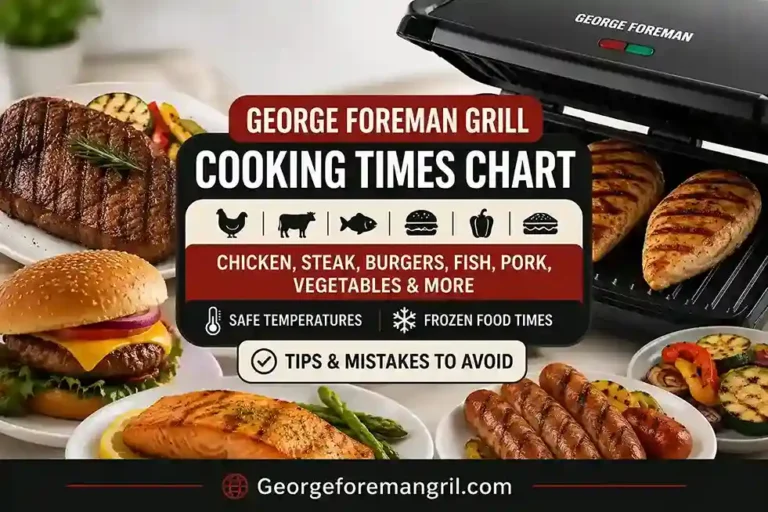 George Foreman Grill Cooking Times