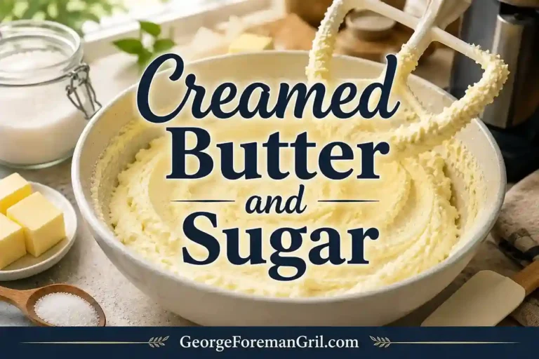 creamed butter and sugar
